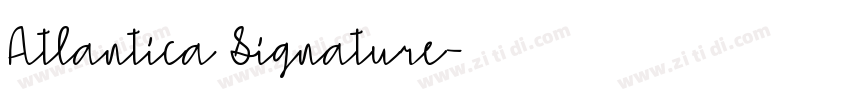 Atlantica Signature字体转换